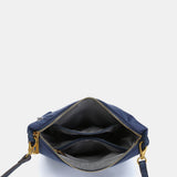 Organizer in blue recycled materials