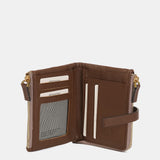 Small camel nylon wallet