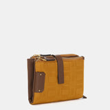 Small amber nylon wallet