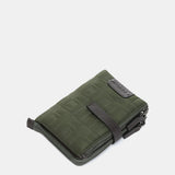 Small green nylon wallet