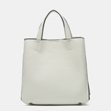 Shopper bag in white recycled materials