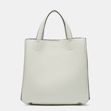 Shopper bag in white recycled materials