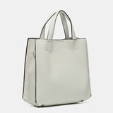 Shopper bag in white recycled materials