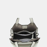 Shopper bag in white recycled materials