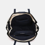 Beige Shopper-Tasche aus recycelten Materialien.