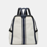 Backpack in beige recycled materials