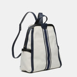 Backpack in beige recycled materials