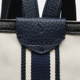 Backpack in beige recycled materials