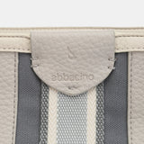 Shoulder bag in grey recycled materials