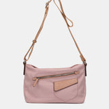 Pink recycled material crossbody bag