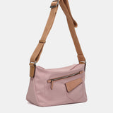 Pink recycled material crossbody bag