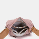 Pink recycled material crossbody bag