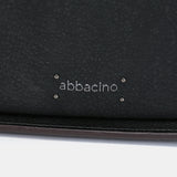 Shoulder bag in black recycled materials