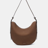 Umhängetasche in braunen recycelten Materialien