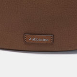 Umhängetasche in braunen recycelten Materialien