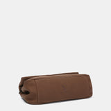 Umhängetasche in braunen recycelten Materialien