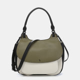 Shoulder bag in green recycled materials