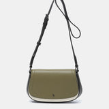 Green recycled material shoulder bag