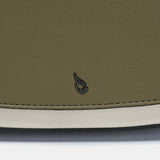 Green recycled material shoulder bag