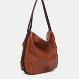 Multifunctional bag made from recycled materials cognac