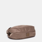 Camel shoulder bag in recycled materials