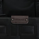Black recycled nylon backpack