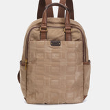 Camel recycled nylon backpack