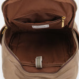 Camel recycled nylon backpack