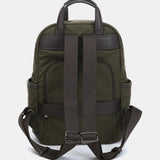 Grün recycelter Nylon -Rucksack