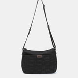 Black recycled nylon shoulder bag