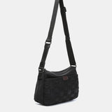 Black recycled nylon shoulder bag