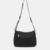 Black recycled nylon shoulder bag