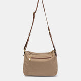 Camel recycled nylon shoulder bag