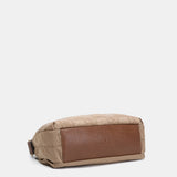 Camel recycled nylon shoulder bag