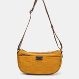 Kleine Bandolera in recyceltem Bernstein Nylon