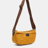 Kleine Bandolera in recyceltem Bernstein Nylon