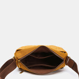 Kleine Bandolera in recyceltem Bernstein Nylon