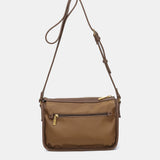 Camel recycled material shoulder bag
