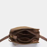 Camel recycled material shoulder bag