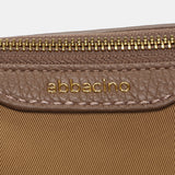 Camel recycled material shoulder bag