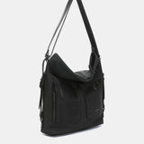 Multifunctional bag made of black recycled materials