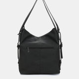 Multifunctional bag made of black recycled materials