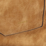 Multifunctional bag made of recycled materials cognac