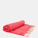 Cotton kikoy with coral gradient print