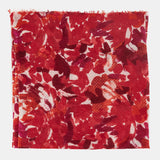 Pañuelo de lana con estampado abstracto rojo