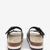 Sandalen mit gealterter Silberplattform