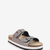 Sandalen mit gealterter Silberplattform