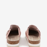 Zuco mit Plattform in Beige Serraje