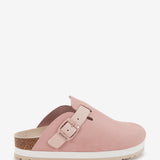 Zuco mit Plattform in Beige Serraje
