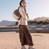 Shoulder bag in green recycled materials